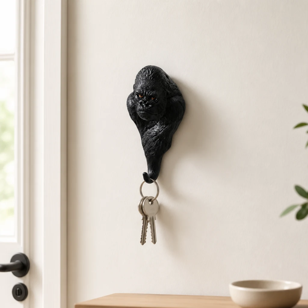 Gorilla wall hook lifestyle detail